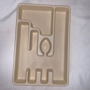Vintage Rubbermaid Silverware Utensil Holder Drawer Organizer Storage Kitchen